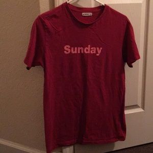 "Sunday" printed T-shirt